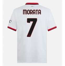 AC Milan Alvaro Morata #7 Bortatröja 2024-25 Kortärmad