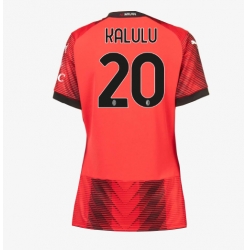 AC Milan Pierre Kalulu #20 Hemmatröja 2023-24 Dam Kortärmad