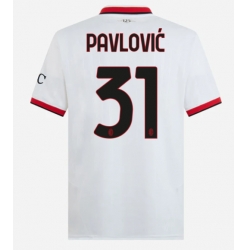 AC Milan Strahinja Pavlovic #31 Bortatröja 2024-25 Kortärmad