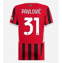 AC Milan Strahinja Pavlovic #31 Hemmatröja 2024-25 Dam Kortärmad