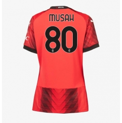 AC Milan Yunus Musah #80 Hemmatröja 2023-24 Dam Kortärmad