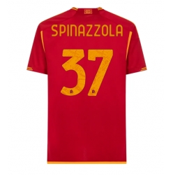 AS Roma Leonardo Spinazzola #37 Hemmatröja 2023-24 Kortärmad