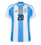 Argentina Alexis Mac Allister #20 Hemmatröja Copa America 2024 Kortärmad