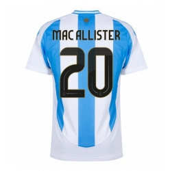 Argentina Alexis Mac Allister #20 Hemmatröja Copa America 2024 Kortärmad