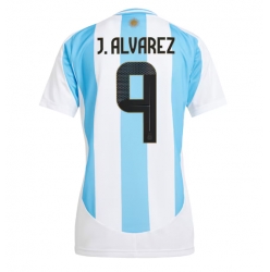 Argentina Julian Alvarez #9 Hemmatröja Copa America 2024 Dam Kortärmad