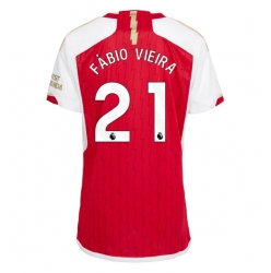 Arsenal Fabio Vieira #21 Hemmatröja 2023-24 Dam Kortärmad