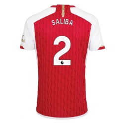 Arsenal William Saliba #2 Hemmatröja 2023-24 Kortärmad