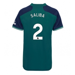 Arsenal William Saliba #2 Tredje Tröja 2023-24 Dam Kortärmad