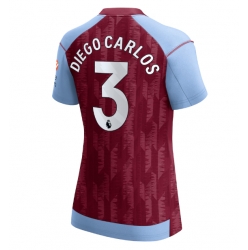 Aston Villa Diego Carlos #3 Hemmatröja 2023-24 Dam Kortärmad