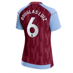 Aston Villa Douglas Luiz #6 Hemmatröja 2023-24 Dam Kortärmad