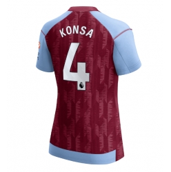 Aston Villa Ezri Konsa #4 Hemmatröja 2023-24 Dam Kortärmad