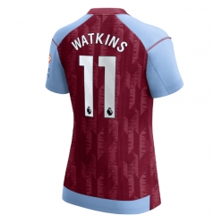 Aston Villa Ollie Watkins #11 Hemmatröja 2023-24 Dam Kortärmad