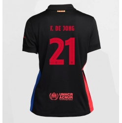 Barcelona Frenkie de Jong #21 Bortatröja 2024-25 Dam Kortärmad