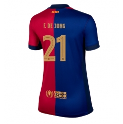 Barcelona Frenkie de Jong #21 Hemmatröja 2024-25 Dam Kortärmad