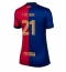 Barcelona Frenkie de Jong #21 Hemmatröja 2024-25 Dam Kortärmad