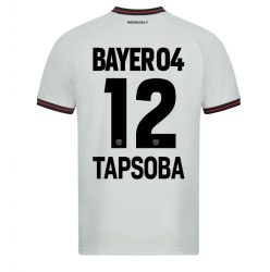 Bayer Leverkusen Edmond Tapsoba #12 Bortatröja 2023-24 Kortärmad