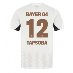 Bayer Leverkusen Edmond Tapsoba #12 Bortatröja 2024-25 Kortärmad