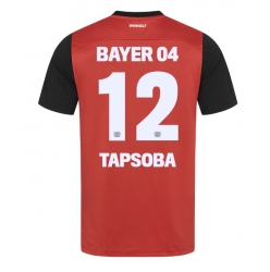 Bayer Leverkusen Edmond Tapsoba #12 Hemmatröja 2024-25 Kortärmad