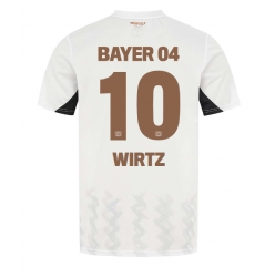 Bayer Leverkusen Florian Wirtz #10 Bortatröja 2024-25 Kortärmad