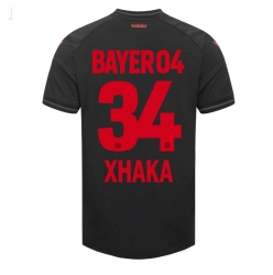 Bayer Leverkusen Granit Xhaka #34 Hemmatröja 2023-24 Kortärmad