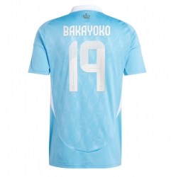 Belgien Johan Bakayoko #19 Bortatröja EM 2024 Kortärmad