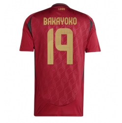 Belgien Johan Bakayoko #19 Hemmatröja EM 2024 Kortärmad