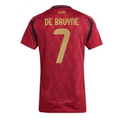 Belgien Kevin De Bruyne #7 Hemmatröja EM 2024 Dam Kortärmad