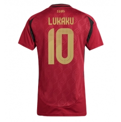 Belgien Romelu Lukaku #10 Hemmatröja EM 2024 Dam Kortärmad