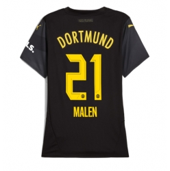 Borussia Dortmund Donyell Malen #21 Bortatröja 2024-25 Dam Kortärmad