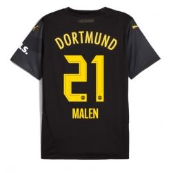 Borussia Dortmund Donyell Malen #21 Bortatröja 2024-25 Kortärmad