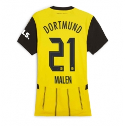 Borussia Dortmund Donyell Malen #21 Hemmatröja 2024-25 Dam Kortärmad