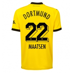 Borussia Dortmund Ian Maatsen #22 Hemmatröja 2023-24 Kortärmad