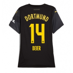 Borussia Dortmund Maximilian Beier #14 Bortatröja 2024-25 Dam Kortärmad