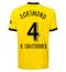 Borussia Dortmund Nico Schlotterbeck #4 Hemmatröja 2023-24 Kortärmad