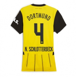 Borussia Dortmund Nico Schlotterbeck #4 Hemmatröja 2024-25 Dam Kortärmad