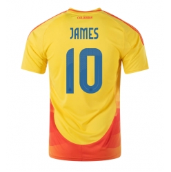 Colombia James Rodriguez #10 Hemmatröja Copa America 2024 Kortärmad