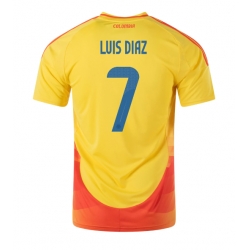 Colombia Luis Diaz #7 Hemmatröja Copa America 2024 Kortärmad