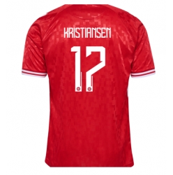 Danmark Victor Kristiansen #17 Hemmatröja EM 2024 Kortärmad