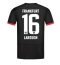 Eintracht Frankfurt Hugo Larsson #16 Bortatröja 2024-25 Kortärmad