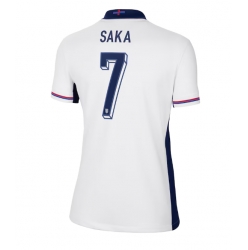 England Bukayo Saka #7 Hemmatröja EM 2024 Dam Kortärmad