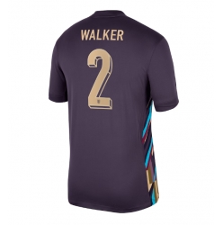 England Kyle Walker #2 Bortatröja EM 2024 Kortärmad