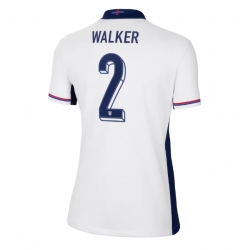 England Kyle Walker #2 Hemmatröja EM 2024 Dam Kortärmad