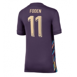 England Phil Foden #11 Bortatröja EM 2024 Dam Kortärmad