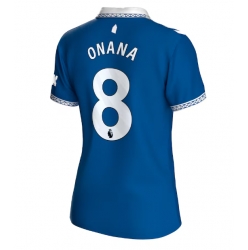 Everton Amadou Onana #8 Hemmatröja 2023-24 Dam Kortärmad