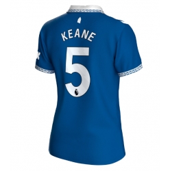 Everton Michael Keane #5 Hemmatröja 2023-24 Dam Kortärmad