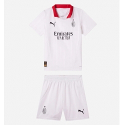 Fotbollsset Barn AC Milan Bortatröja 2024-25 Mini-Kit Kortärmad (+ korta byxor)