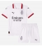 Fotbollsset Barn AC Milan Bortatröja 2024-25 Mini-Kit Kortärmad (+ korta byxor)