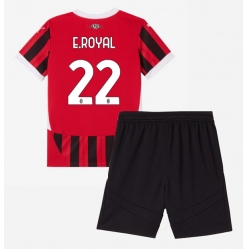 Fotbollsset Barn AC Milan Emerson Royal #22 Hemmatröja 2024-25 Mini-Kit Kortärmad (+ korta byxor)