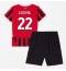 Fotbollsset Barn AC Milan Emerson Royal #22 Hemmatröja 2024-25 Mini-Kit Kortärmad (+ korta byxor)