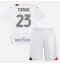 Fotbollsset Barn AC Milan Fikayo Tomori #23 Bortatröja 2023-24 Mini-Kit Kortärmad (+ korta byxor)